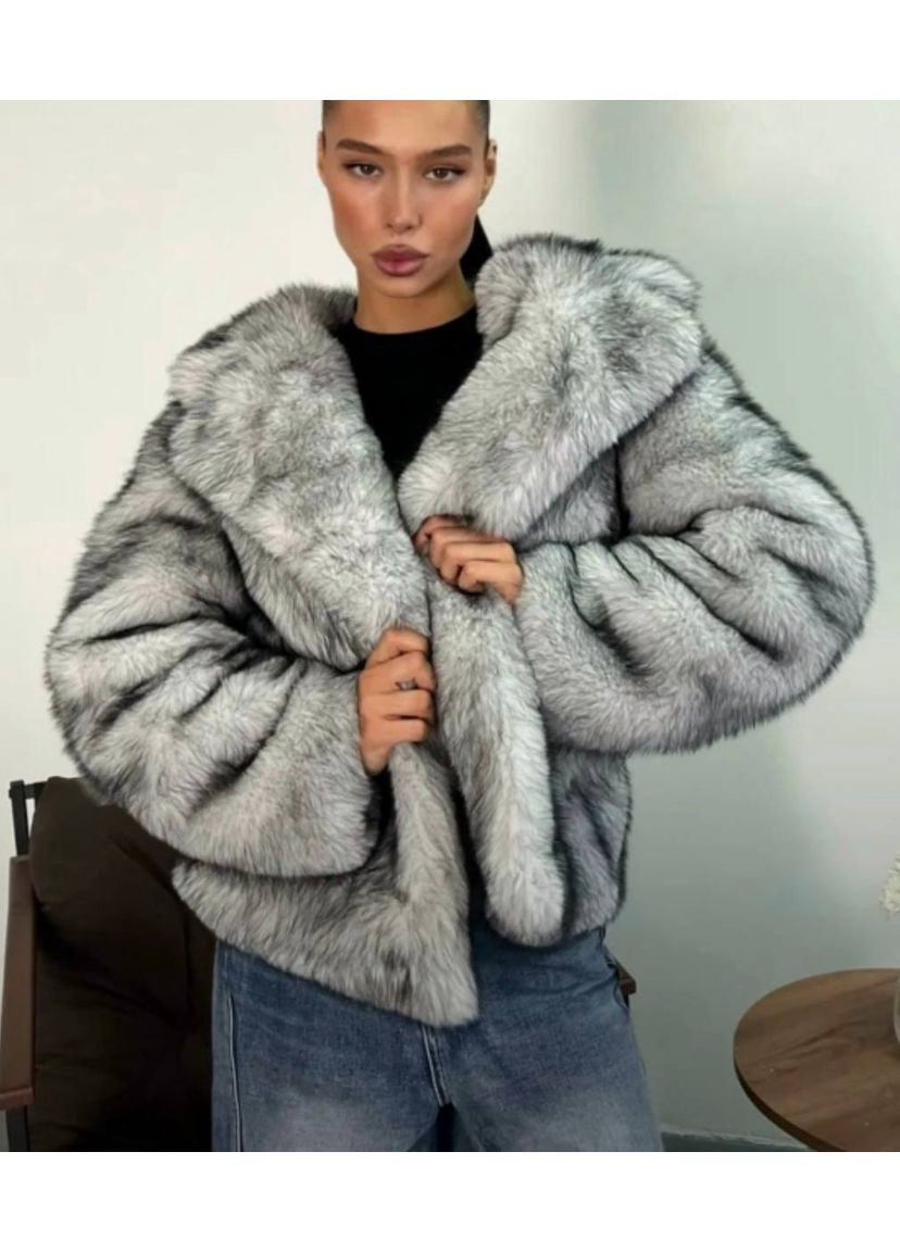 Шубка з екохутра «чорнобурка» — ЗАМІР В ОПИСІ Vione (370655362)