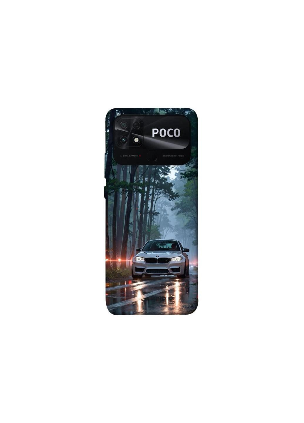 Чехол на Xiaomi Poco C40 BMW ride Frontalka (347240531)