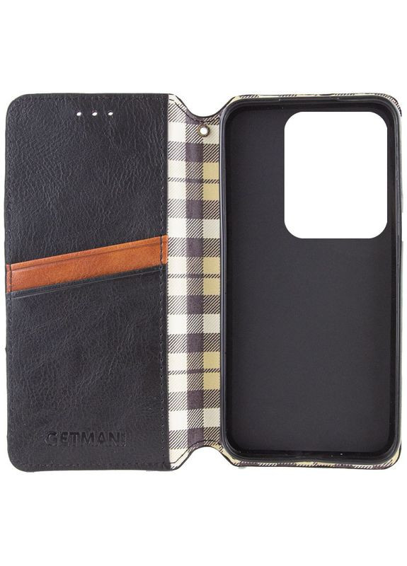 Шкіряний чохол-книжка Cubic для Xiaomi Redmi Note 13 Pro 4G / Poco M6 Pro 4G Чорний Getman (337515716)