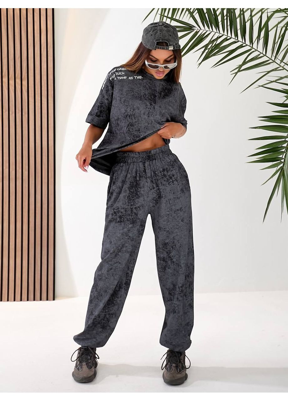 Костюм (футболка, штани), колір Чорний No Brand (361120207)