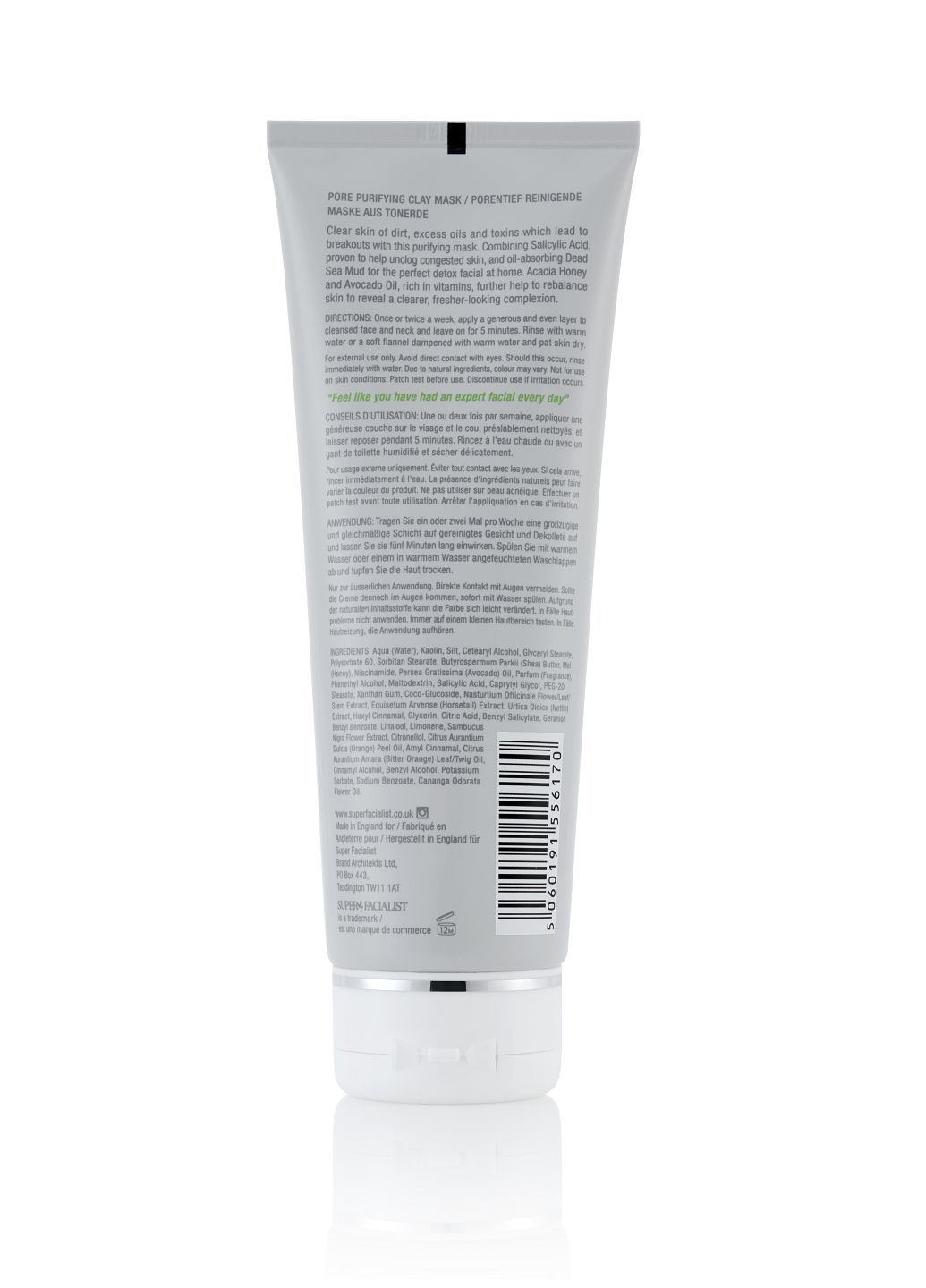 Глиняна маска для очищення пор із саліциловою кислотою 125 мл Super Facialist (303912542)