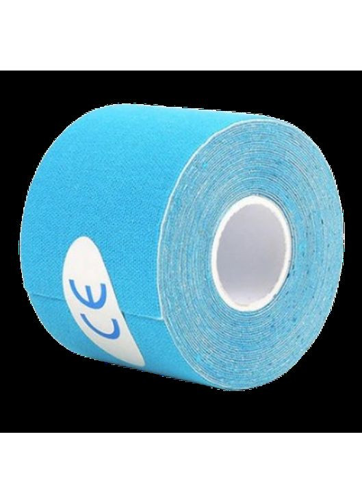 Тейп Кінезіо 2.5 см, кінезіологічна стрічка Kinesiology Tape, 2.5 см, блакитний No Brand (360920571)