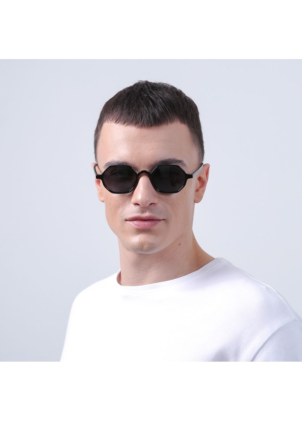 Сонцезахисні окуляри з поляризацією Геометрія чоловічі 723-092 LuckyLOOK 723-092М (322855312)