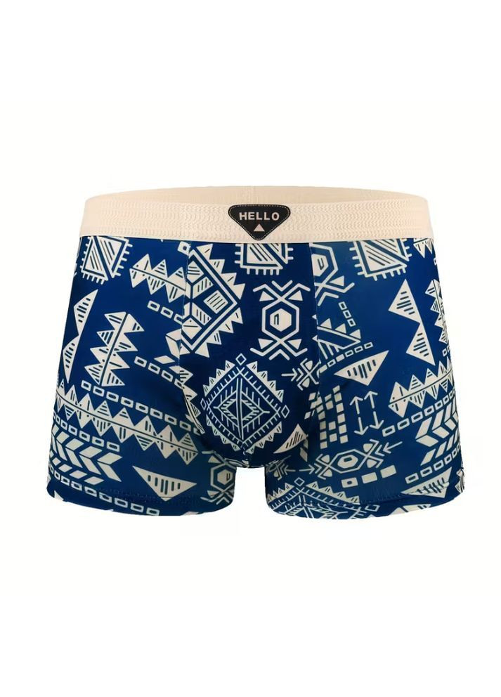 Труси чоловічі боксери з орнаметним принтом. Набір 3 шт No Brand (362590097)