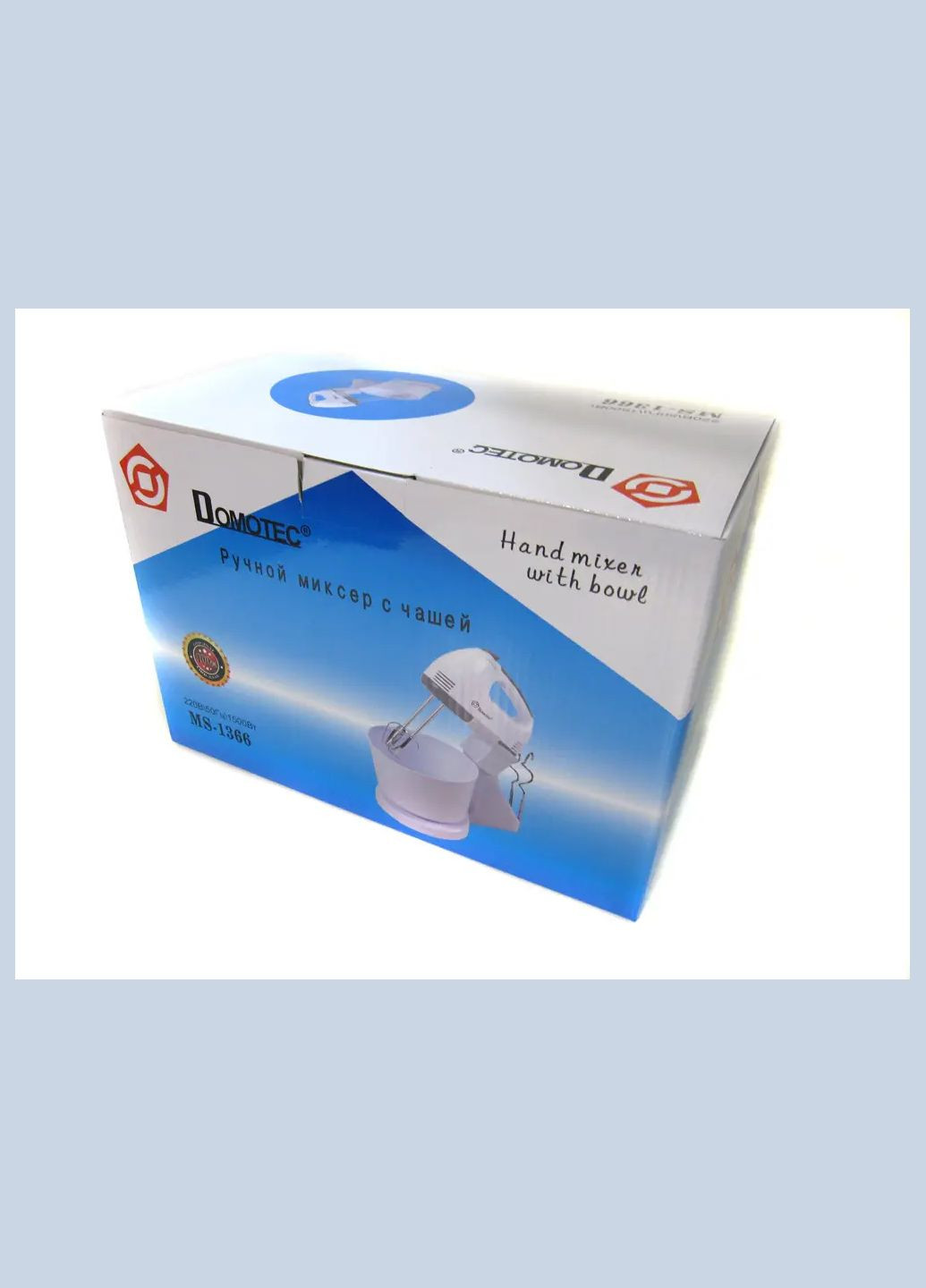 Ручний міксер з чашею MS-1366 7 швидкостей Domotec (357346466)