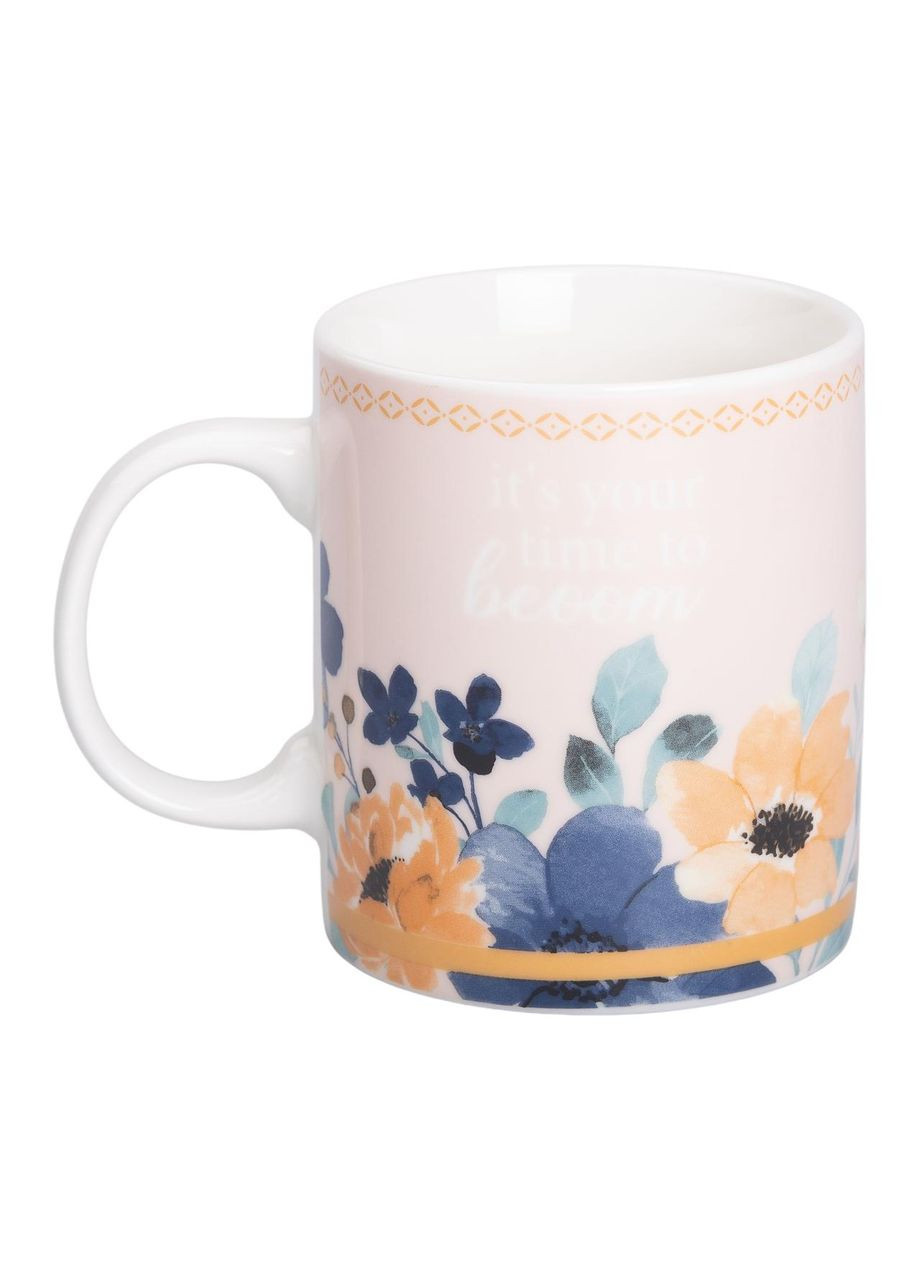 Кружка керамическая с цветочным принтом 400 (мл) для чая и кофе RX-N240139CR (A-033404) Liling Rongxiang Ceramic (358933838)