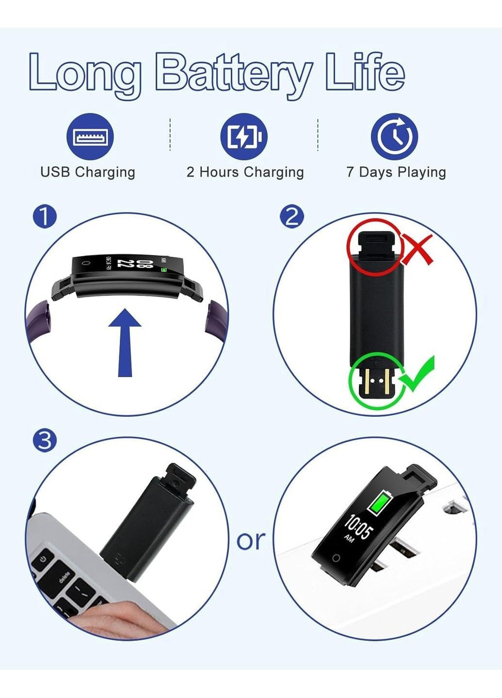 Фитнес-трекер/крокомер фиолетовый Grv