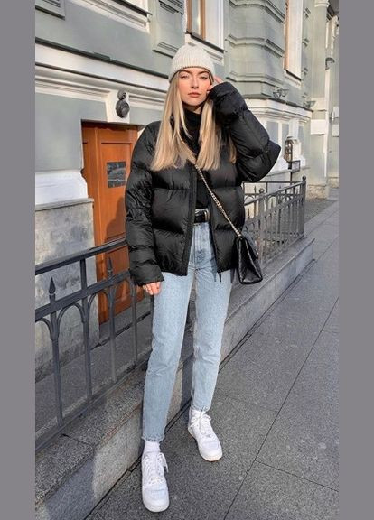 Коричневий демісезонний Пуховик One