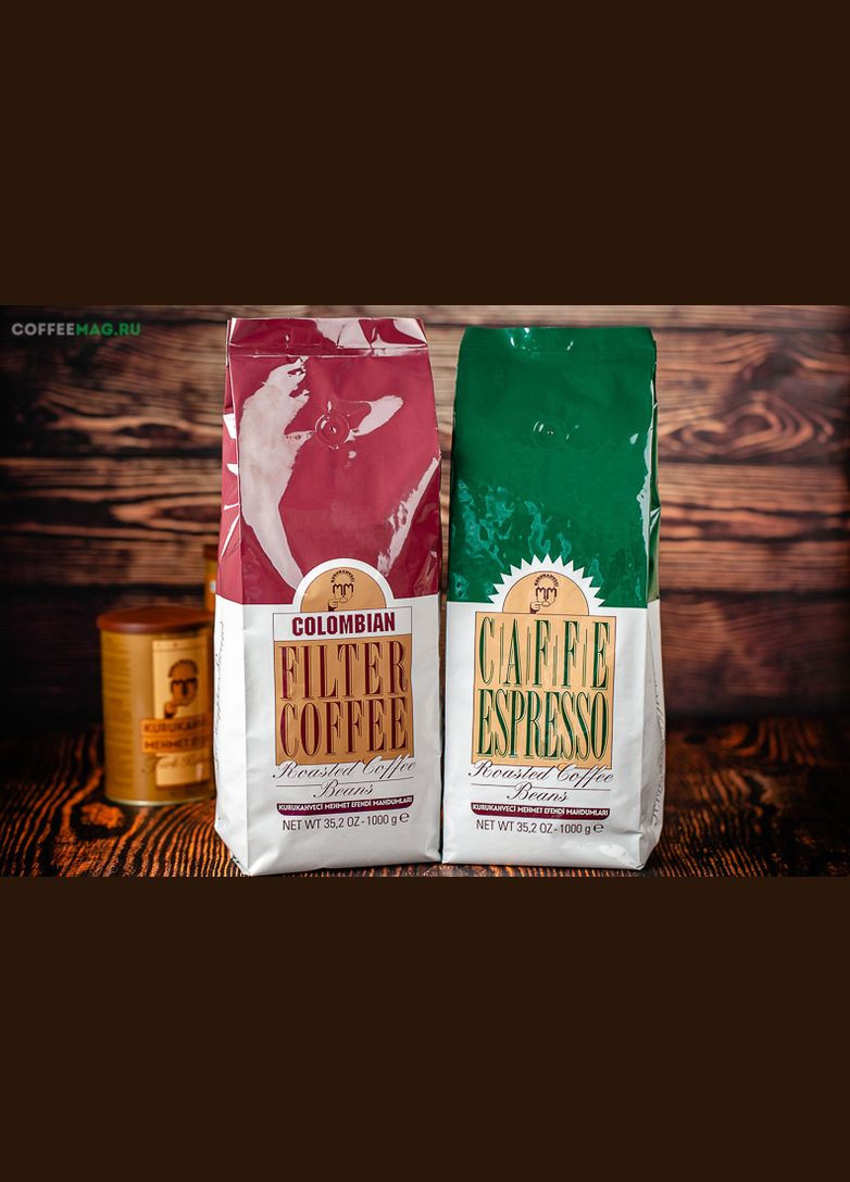 Турецька кава в зернах Mehmet Efendi Colombian 1 кг, арабіка 100%, Колумбія, оригінал No Brand (347311525)