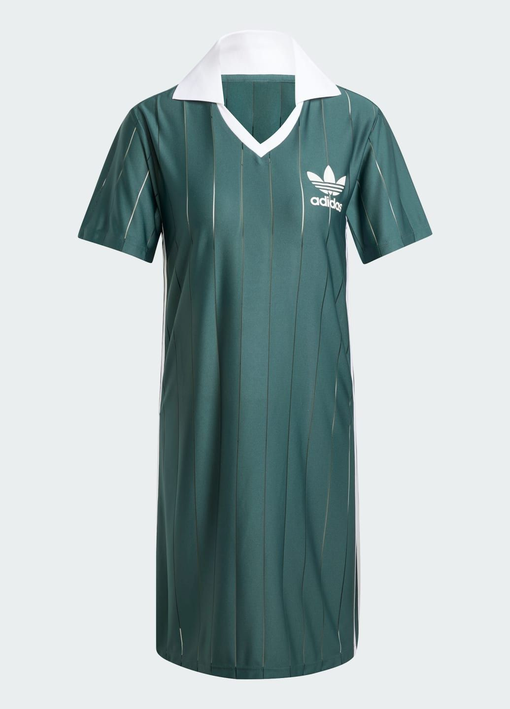 Зелена спортивна сукня adicolor 3-stripes pinstripe adidas з логотипом