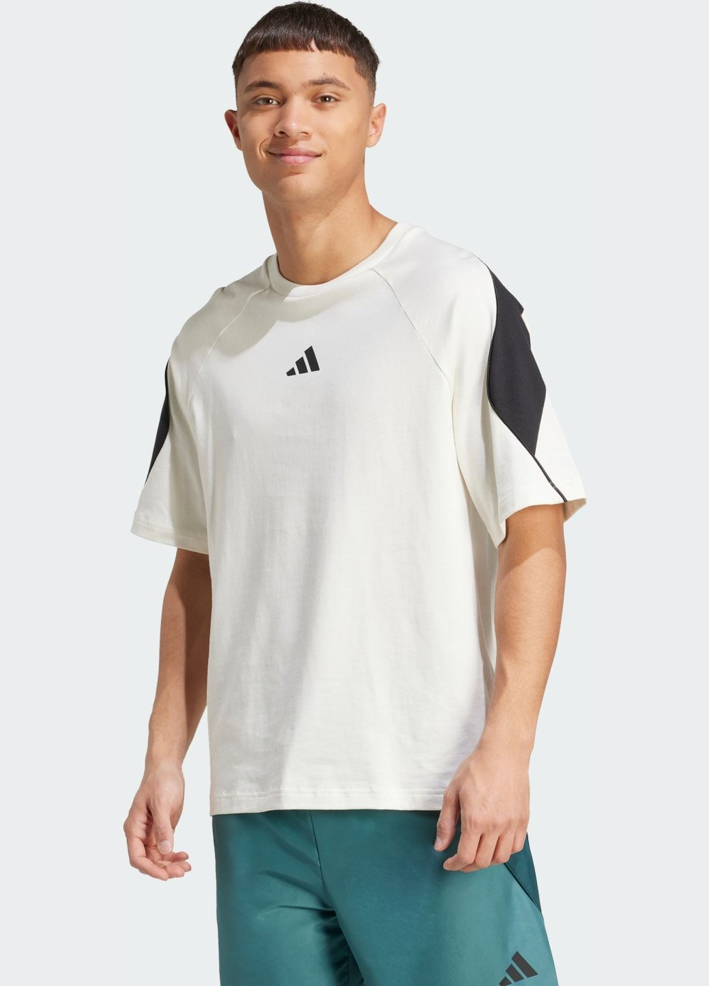 Белая футболка stadium adidas