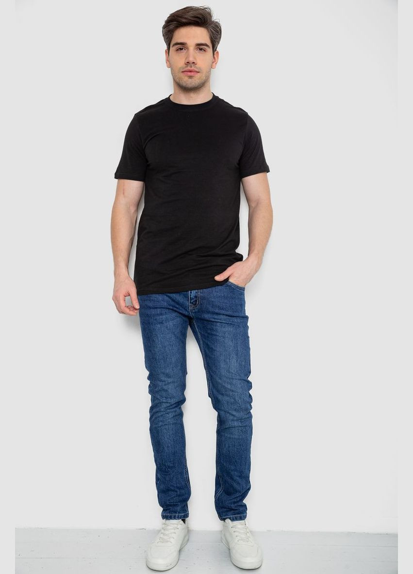 Чорна футболка чоловіча базова білизняна з коротким рукавом Sport Line Футболка