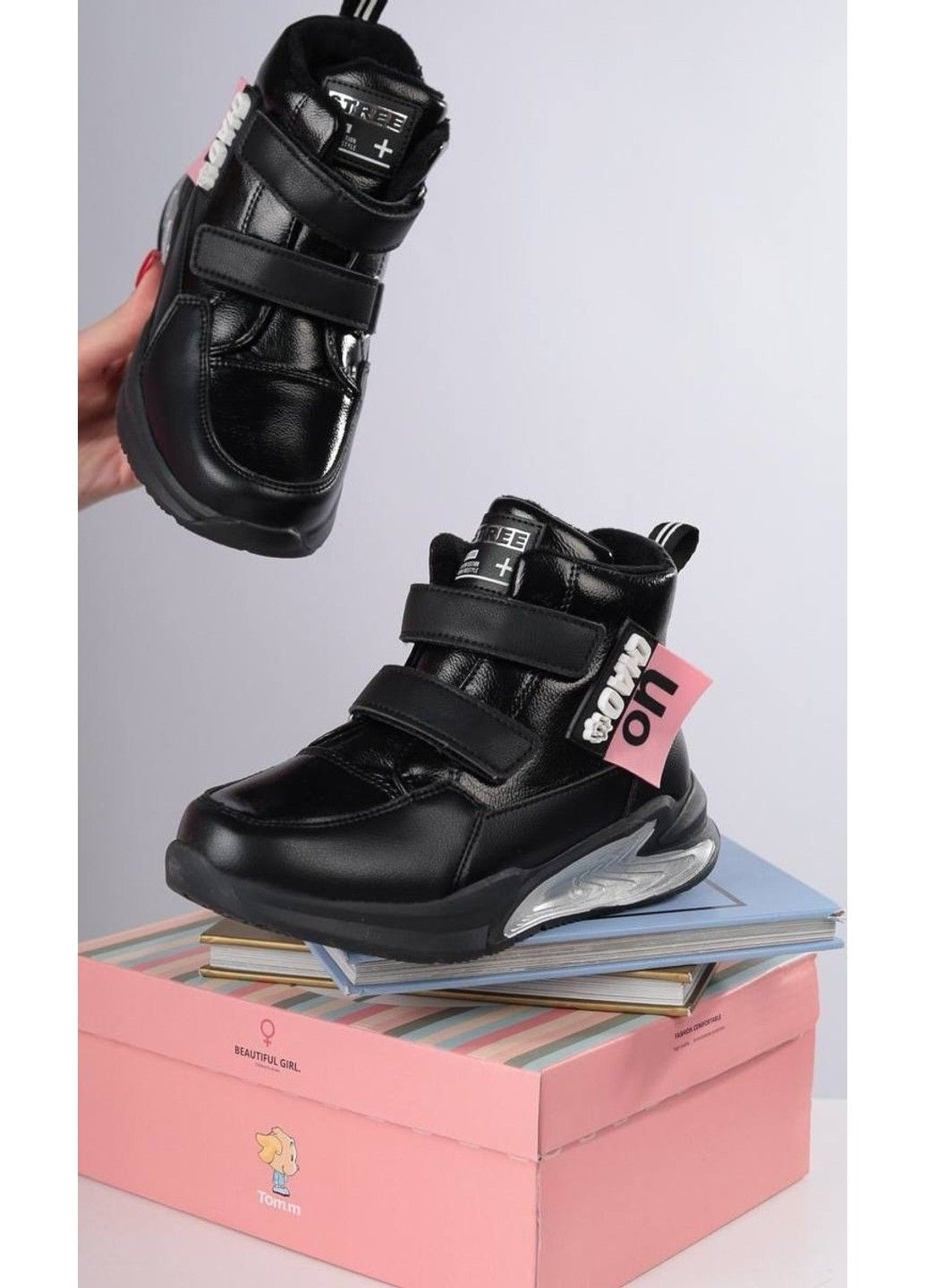 Черевики дитячі шкіряні чорні Tom.M (323161469)