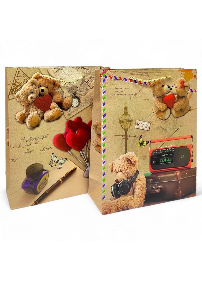 Пакет подарунковий, 32х26х10 см, (МІКС ДІДІВ) (C45045) MIC (362437961)