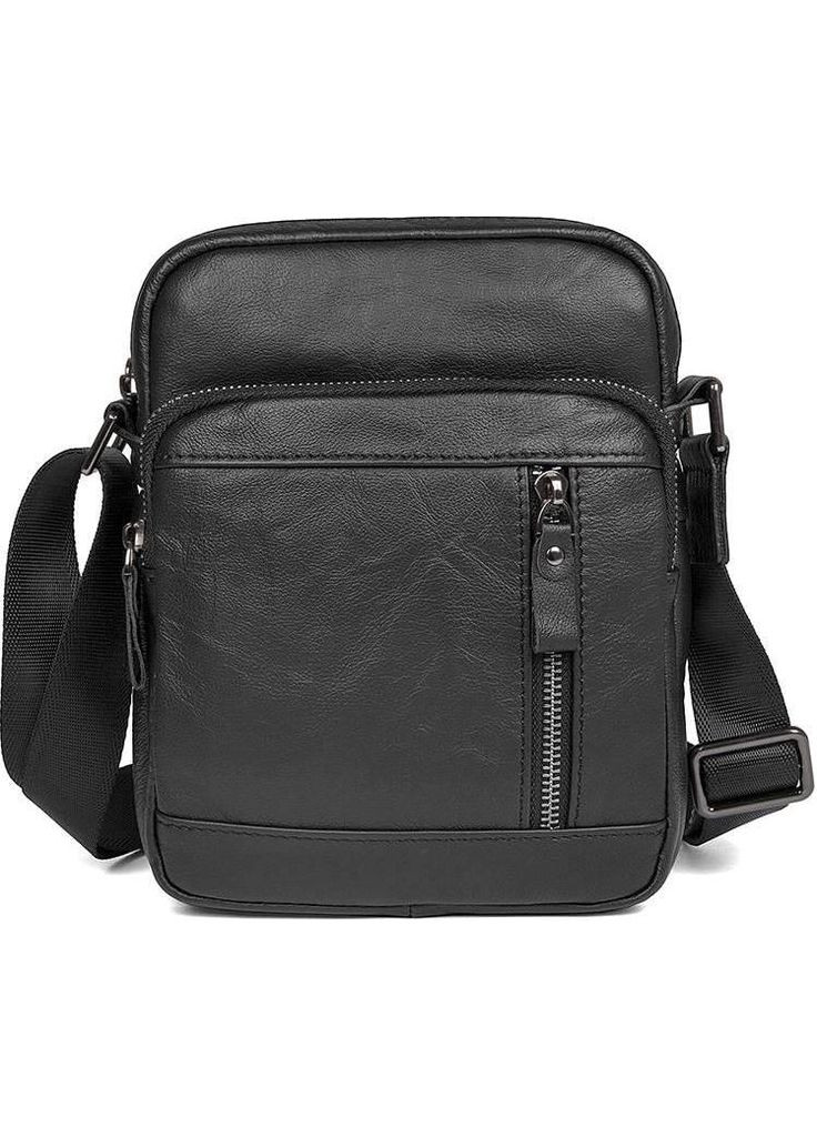 Сумка планшет через плечо для документов и для телефона мужская из натуральной кожи средняя Черный 37159 Vintage (354229878)