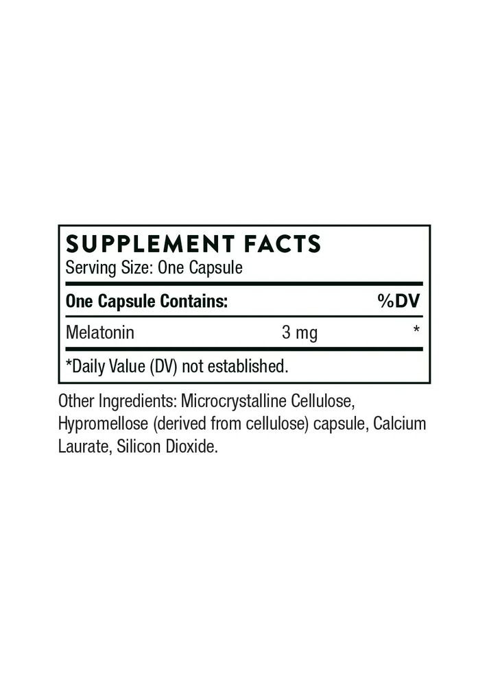 Мелатонін (Melatonin-3) 3 мг 60 капсул Thorne Research (364357316)