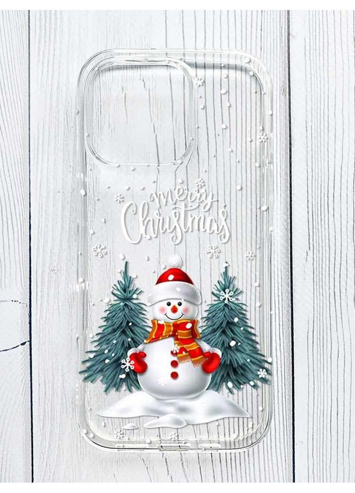 Прозорий чохол на iPhone 16 Pro Max Сніговик (принт 152) Creative (362966659)