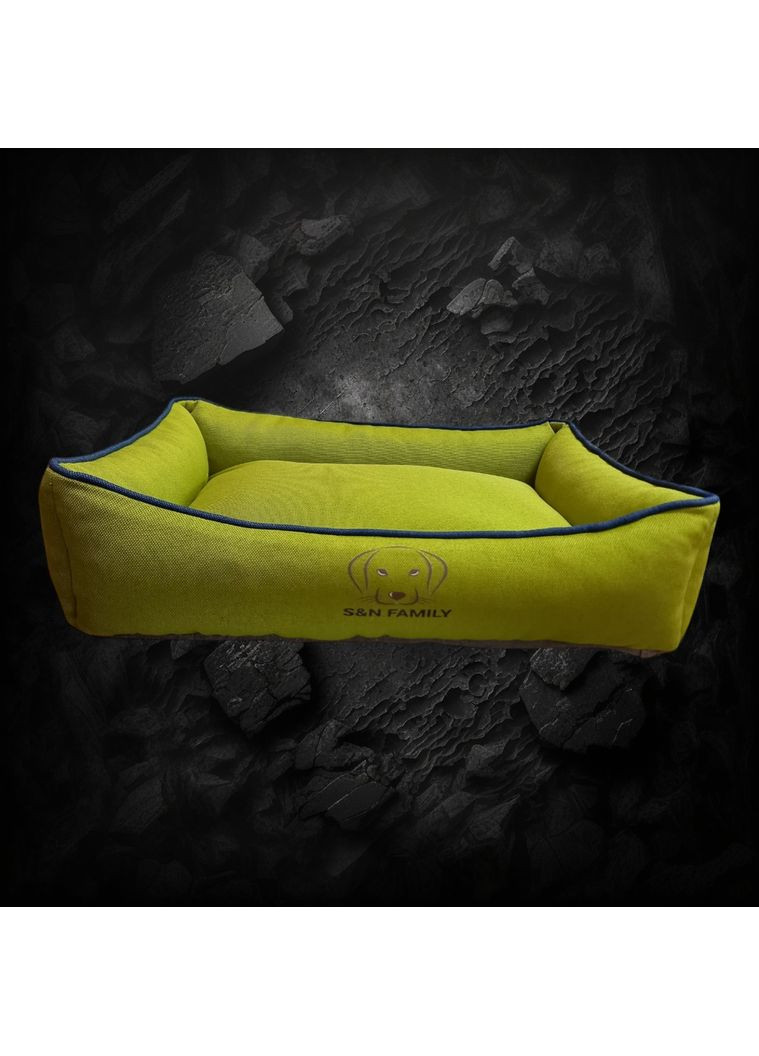 Лежанка 70х55х16см з текстилю для маленьких собак та котів "Kiwi" (Зелений) S&N Family (361204437)