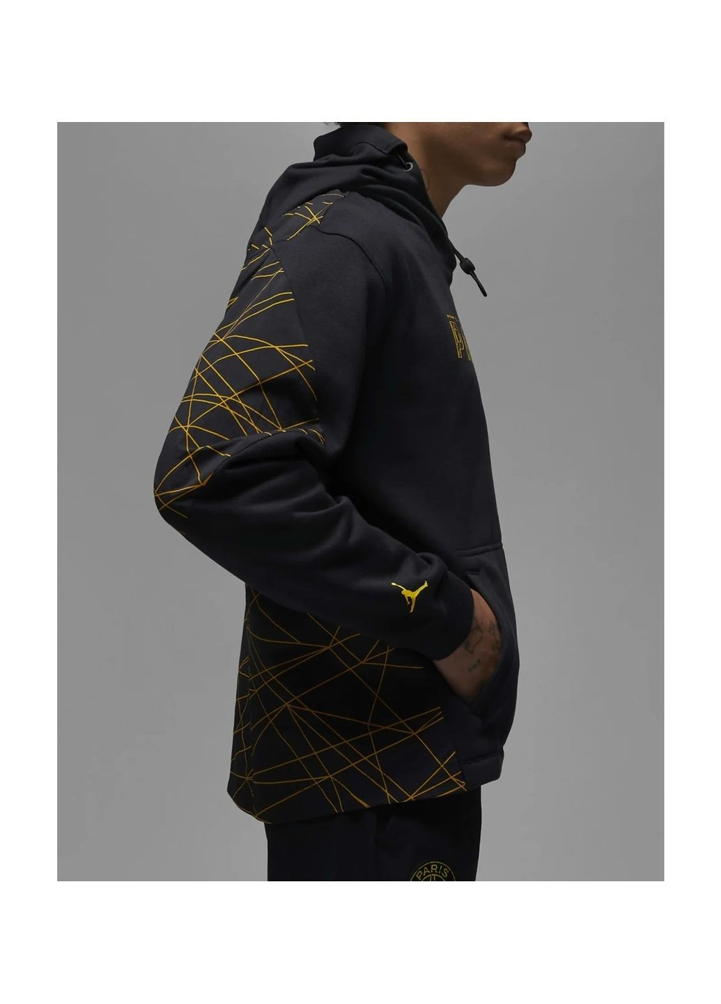 Світшот чоловічий Jordan Paris Saint-Germain Black Dv0613-010 Nike (365961984)