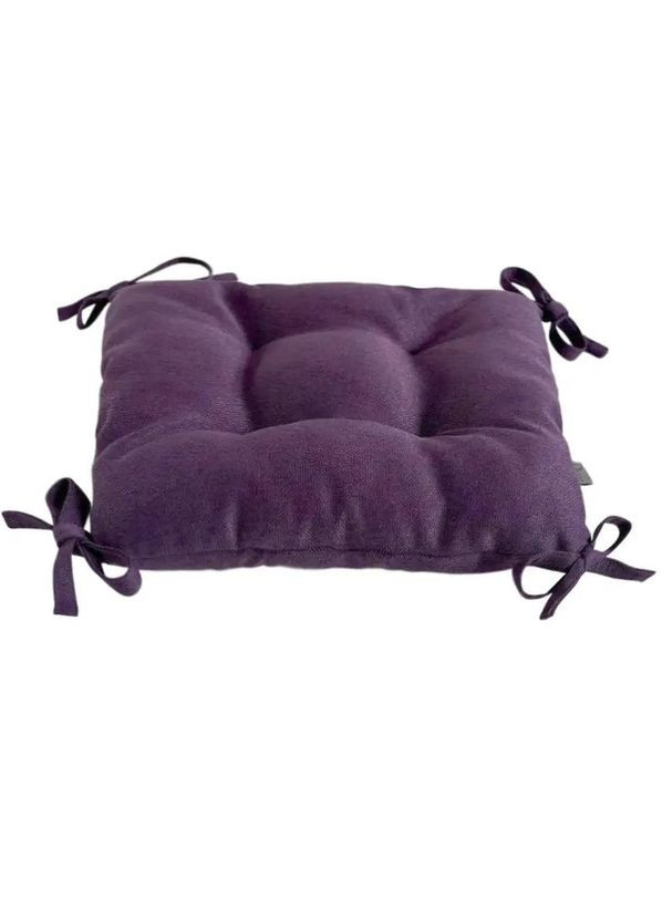 Подушка на садові стільці та крісла рогожка см фіолетовий No Brand (324831831)