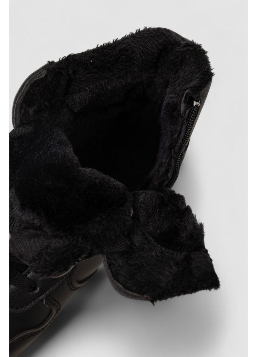 Черевики жіночі зимові на хутрі, колір чорно-білий, 248RMB11 Ager (368895369)
