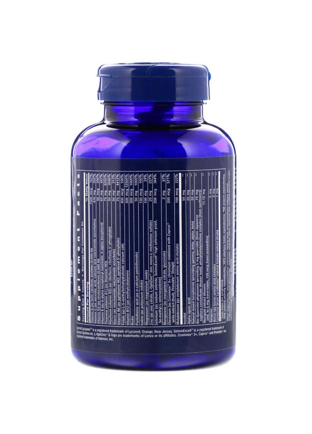 Мультивитамины Two-Per-Day Tablets 120 таб Life Extension (359473575)