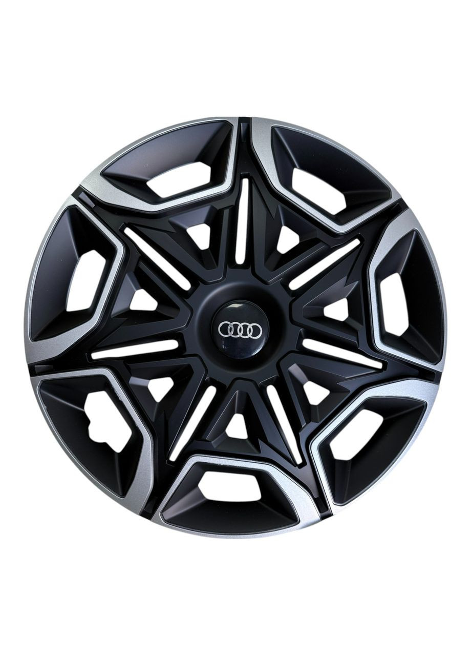 1 штука Ковпак на колесо Varido R15 з логотипом Audi ковпаки на диски Варідо Р15 з логотипом Ауді No Brand (364464033)
