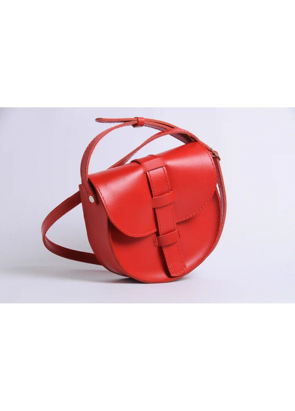 Сумка ручної роботи з натуральної шкіри червона Helen Мі-Мі Бохо (370671431)