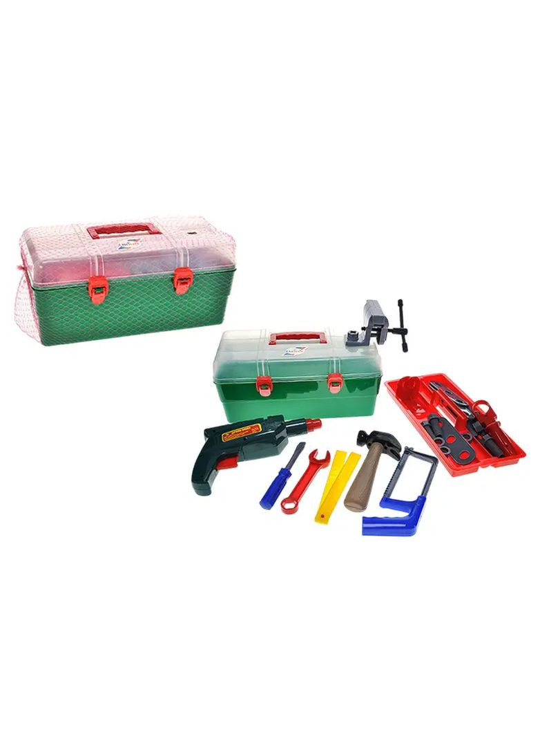 Набор игрушечных столярных инструментов 22 предмета пластик ORION от 3 лет в ассортименте 938 Оріон Хло8938 (370654428)