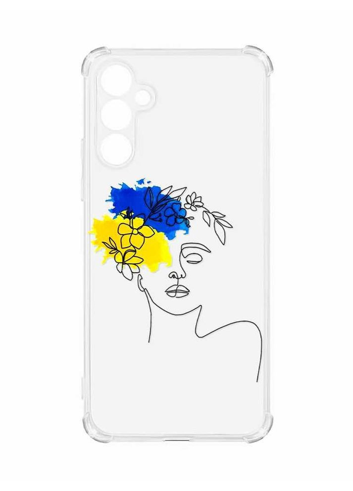 Чехол с утолщёнными углами на Samsung Galaxy A34 5G:: Украинка Арт (принт 3) Creative (360710636)