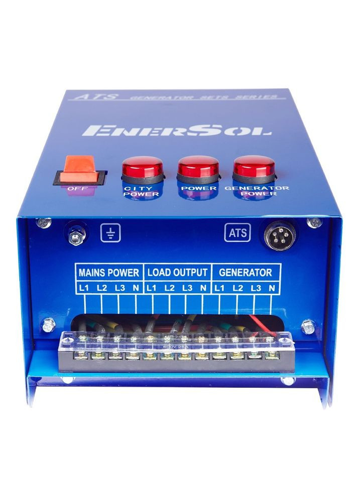 Автоматический ввод резерва ATS EATS15DT (18 кВт, 380 В) блок автоматики для дизельных трехфазный генераторов (23164) EnerSol (286422512)
