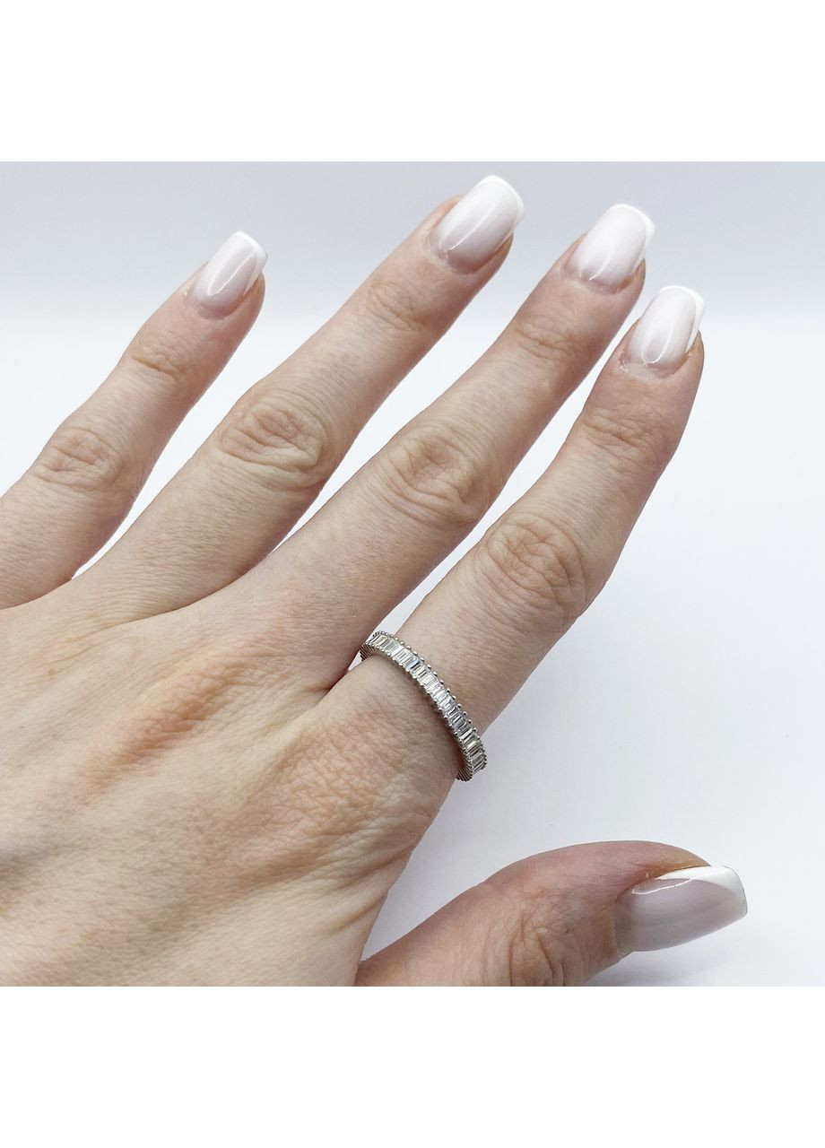 Кольцо серебряное с кубическим цирконием "Дорожка" 18 1,68 г No Brand (370142544)