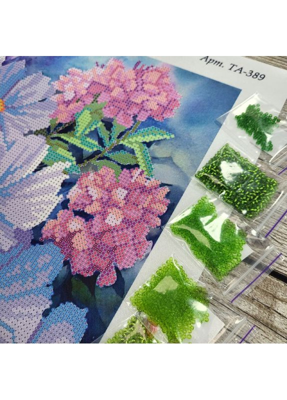 НАБІР ARHIBIS ТА-389 Космея та флокс, набір для вишивання бісером картини Tela Artis (369666202)
