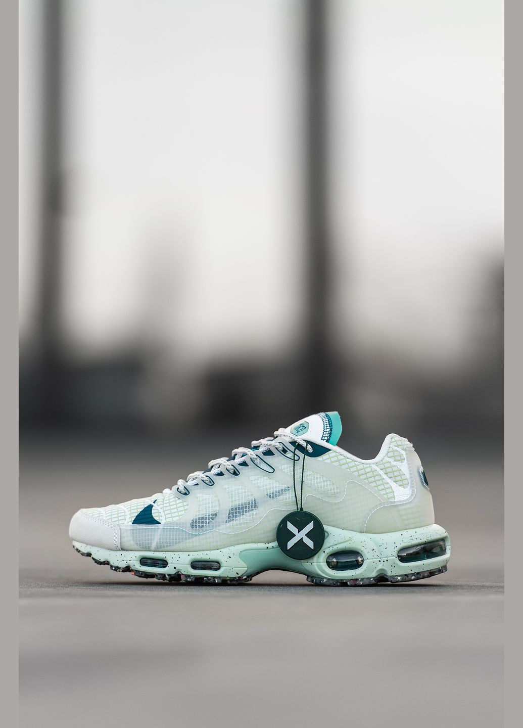 Белые демисезонные кроссовки мужские nike air max tn plus terrascape white | найк аир макс тн плюс белые No Brand