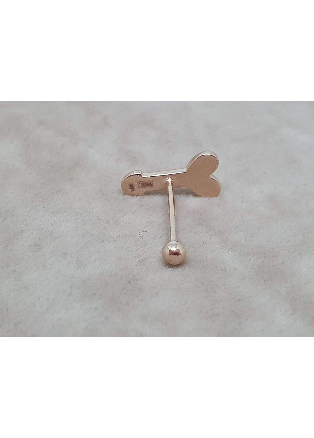 Золотая серьга для пирсинга языка. З6040 Ірій (359459547)