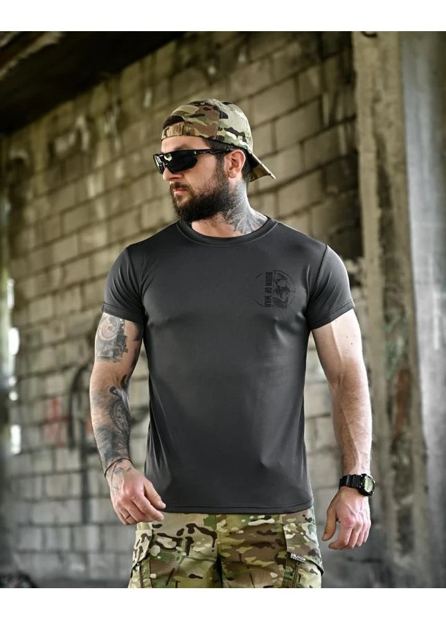 Футболка BORN OF WAR welcome to Ukraine grey ВТ4636 No Brand (394065241)