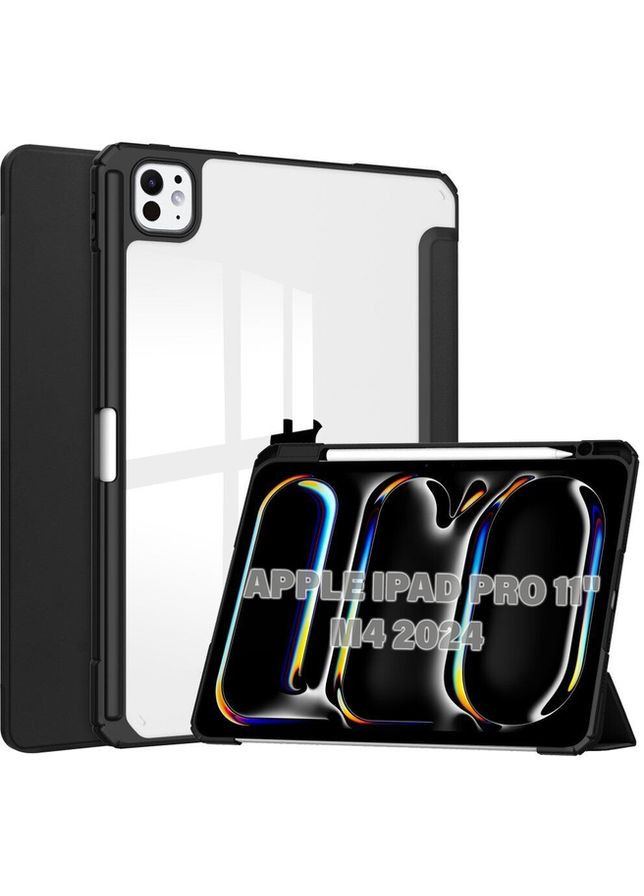 Чохол-книжка Soft Edge TPU з кріпленням Apple Pencil для Apple iPad Pro 11" M4 2024 Black BeCover (360428454)