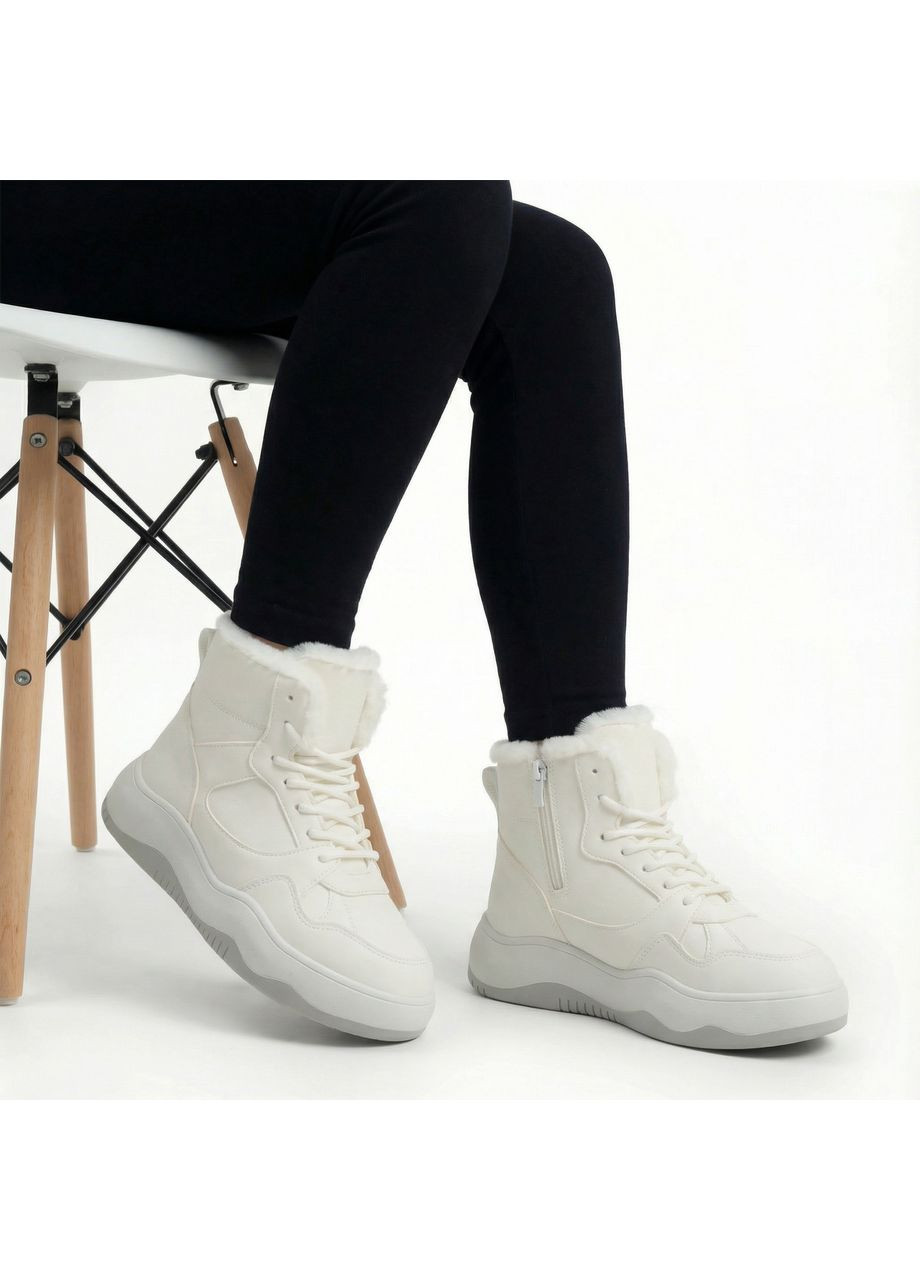 Жіночі зимові білі черевики 1758 Loretta (371645924)