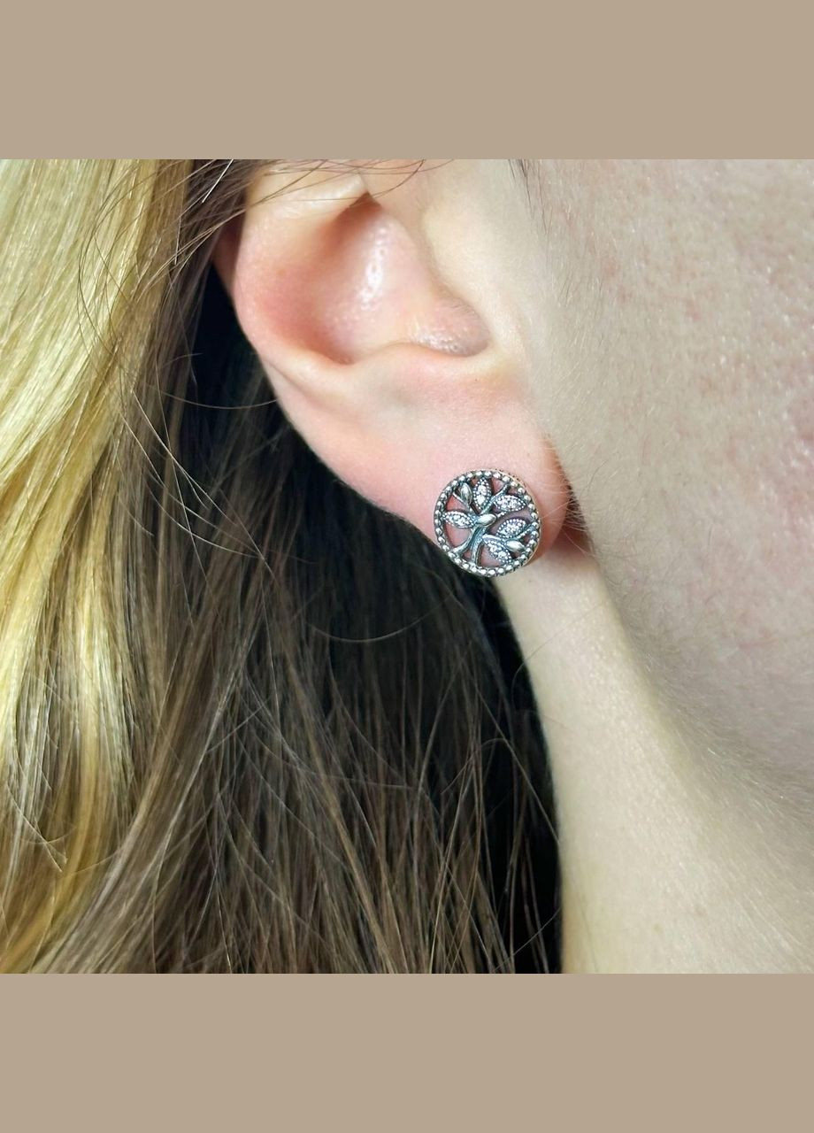 Срібні сережки Сімейне дерево No Brand (330768430)