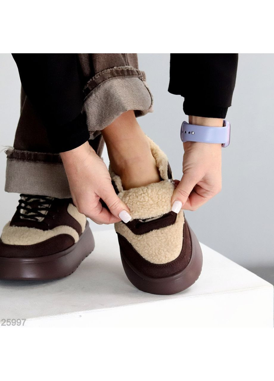 Зимові кросівки No Brand коричневі зими (370589468)