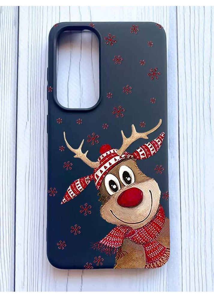 Матовый чехол на Samsung Galaxy A35 (A356) Зимний олень (принт 149) Creative (362969281)