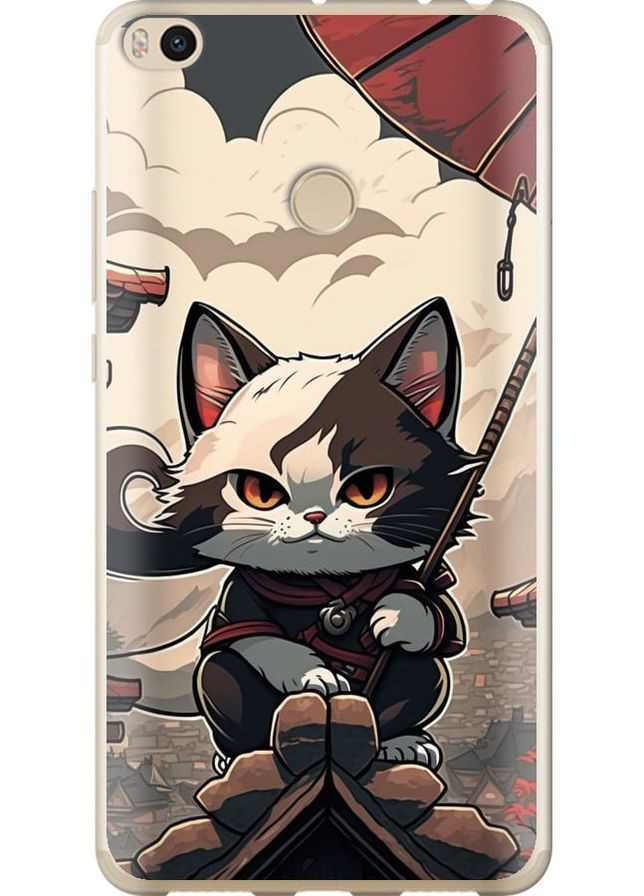 2D пластиковый чехол 'Япония - кот на крыше' для Endorphone Xiaomi Mi Max 2 (278238076)