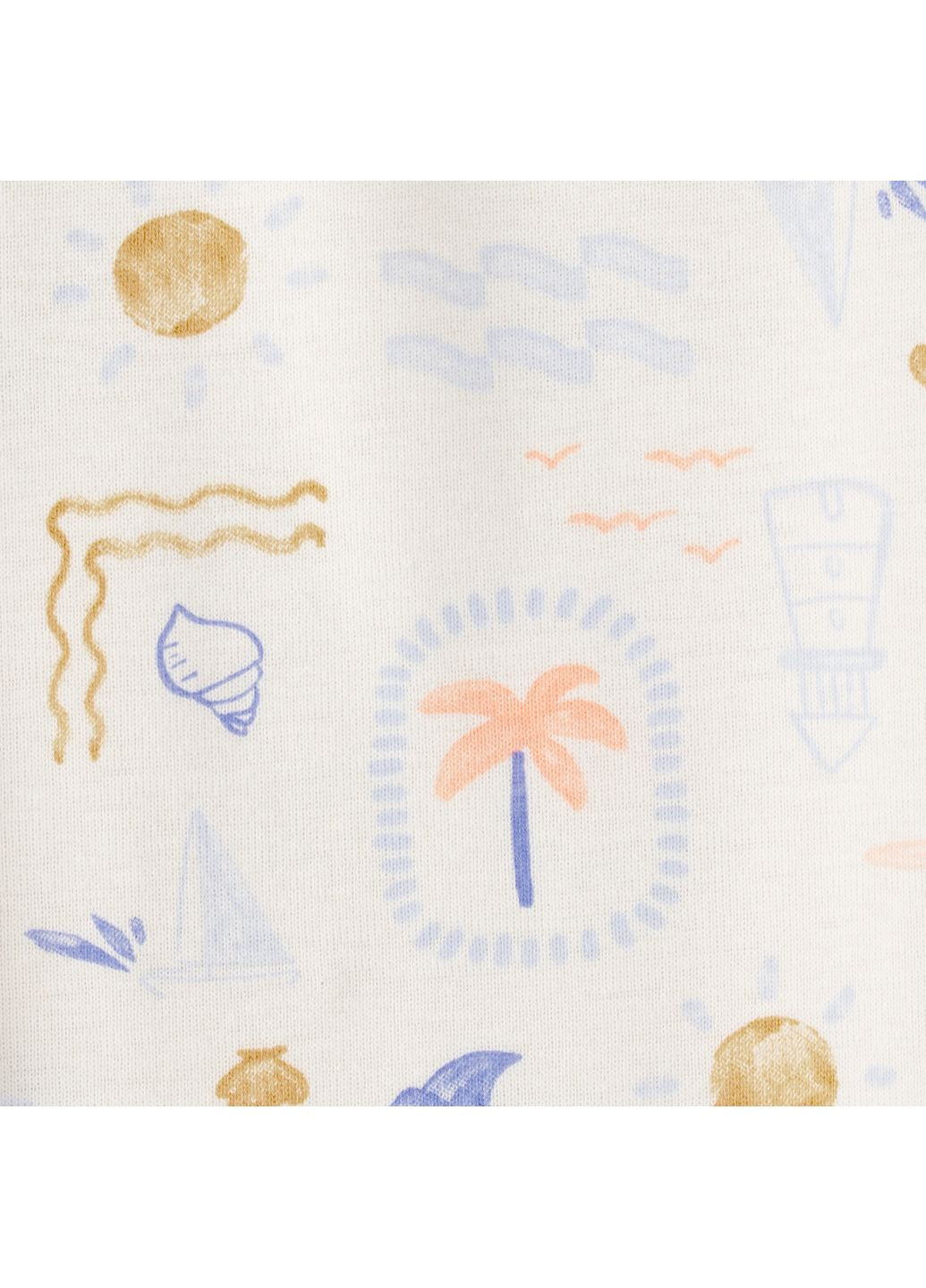 Голубой демисезонный комплект 3в1 кофта, боди, штаны для мальчика 72-76 см (1u613210_12m) Carter's