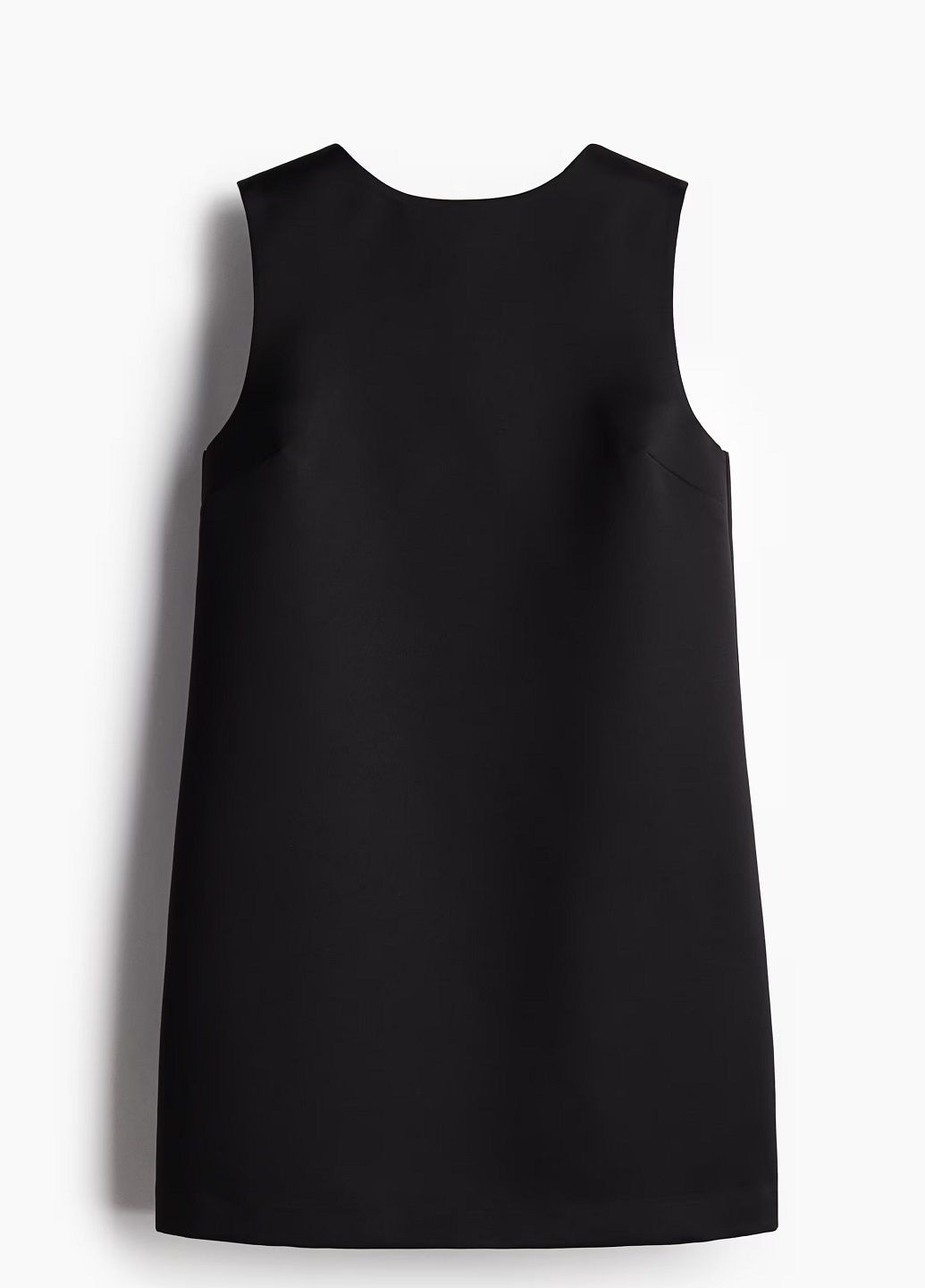 Черное платье H&M однотонное