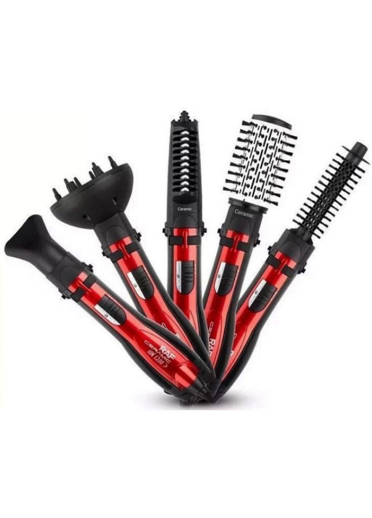 Фен-щетка-браш R.416 5в1 стайлер брашинг для укладки накрутки объема и расчесывания волос RAF (297331697)