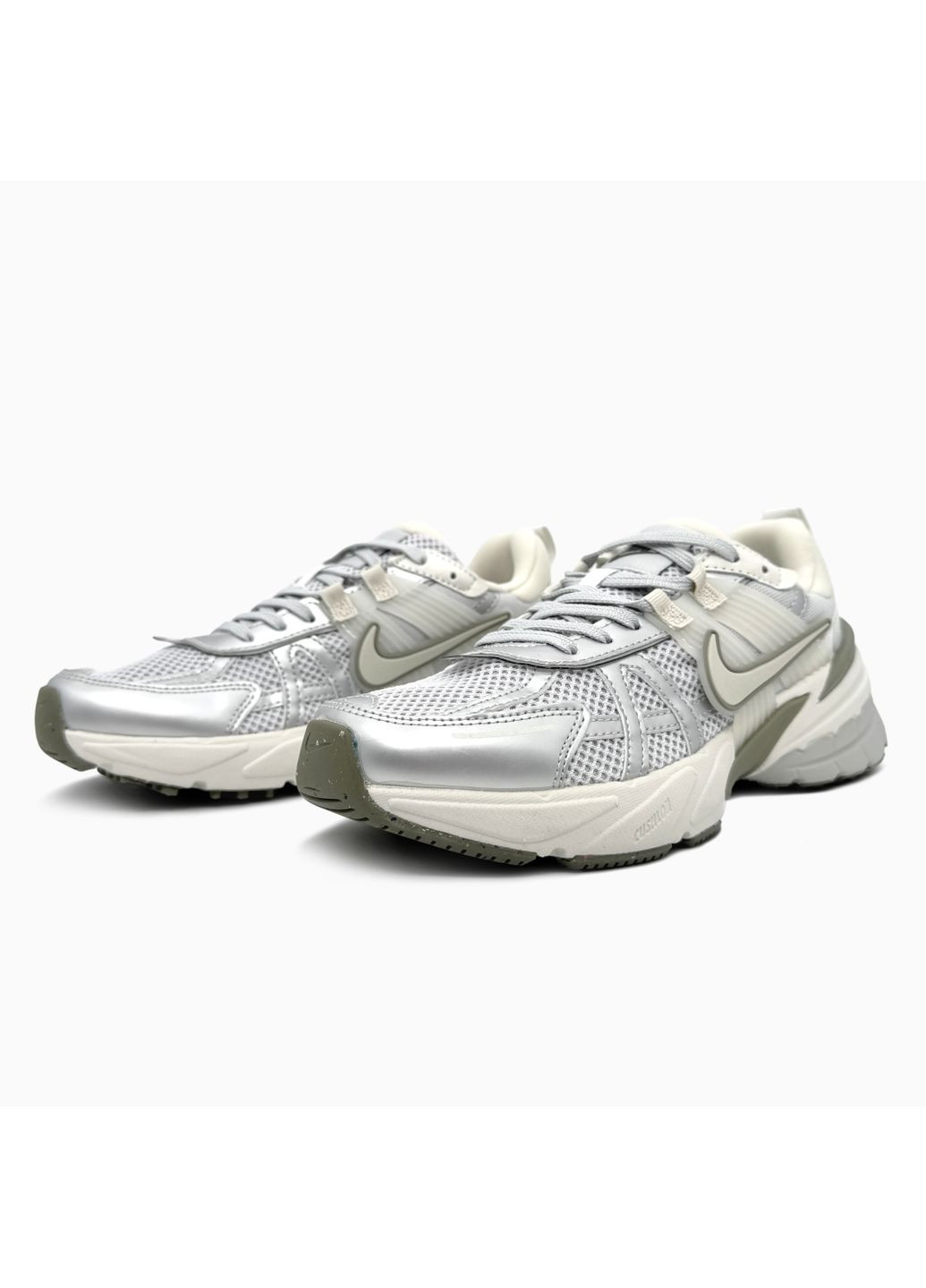 КРОСІВКИ ЖІНОЧІ NIKE V2K RUNTEKK SILVER / OLIVE / WHITE НАЙК В2К РАНТЕКК No Brand білі демісезони (367173406)