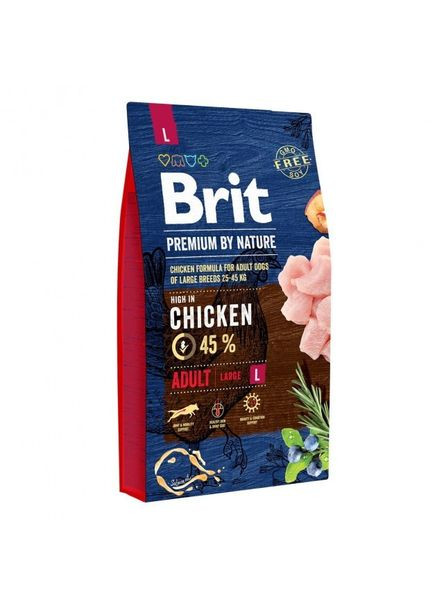 Сухой корм Premium Adult L 8 kg (для взрослых собак крупных пород) Brit (292259662)