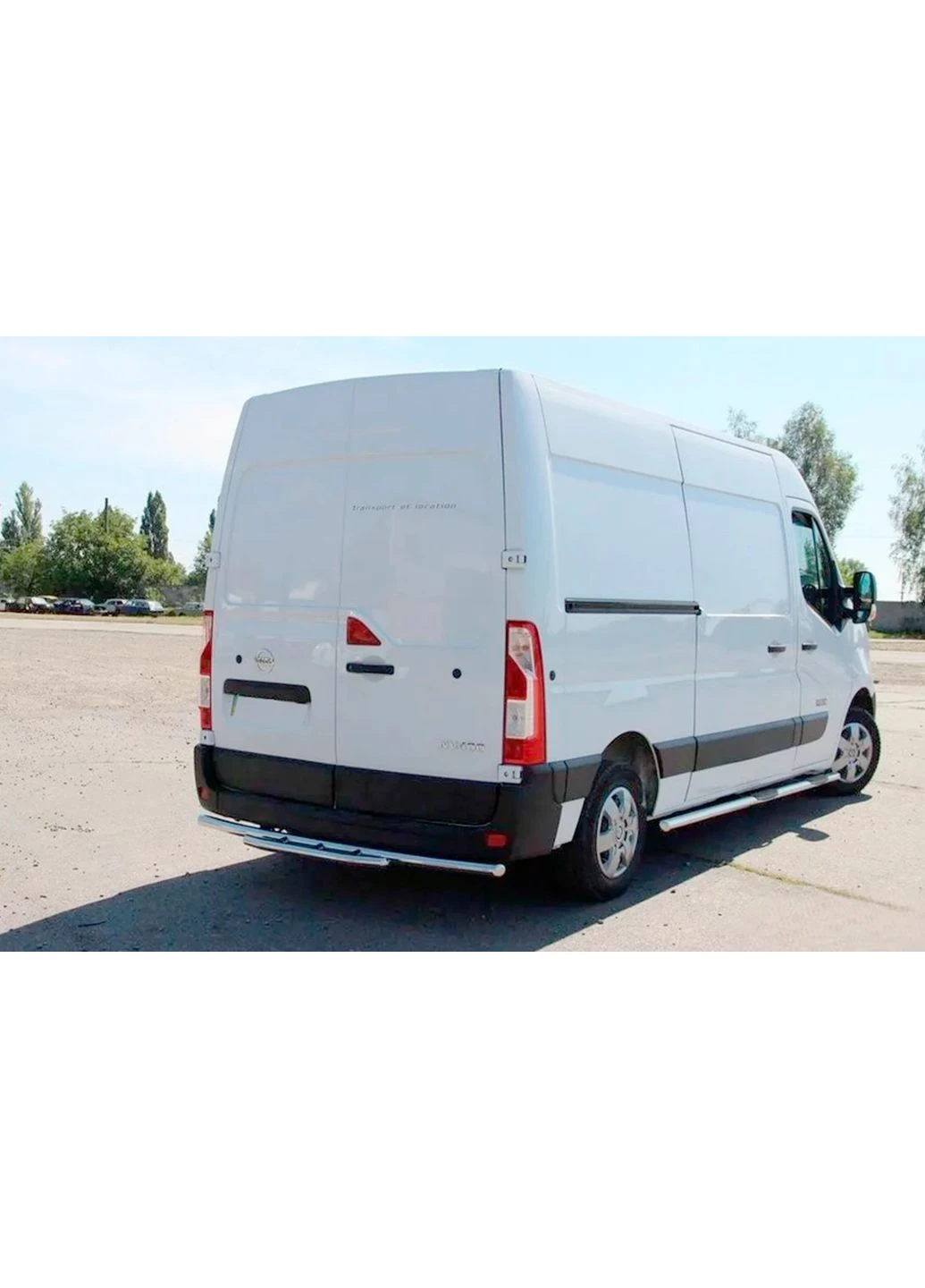 Задня дуга AK008 (нерж.) для Renault Master 2011-2023 рр CAN (389055410)