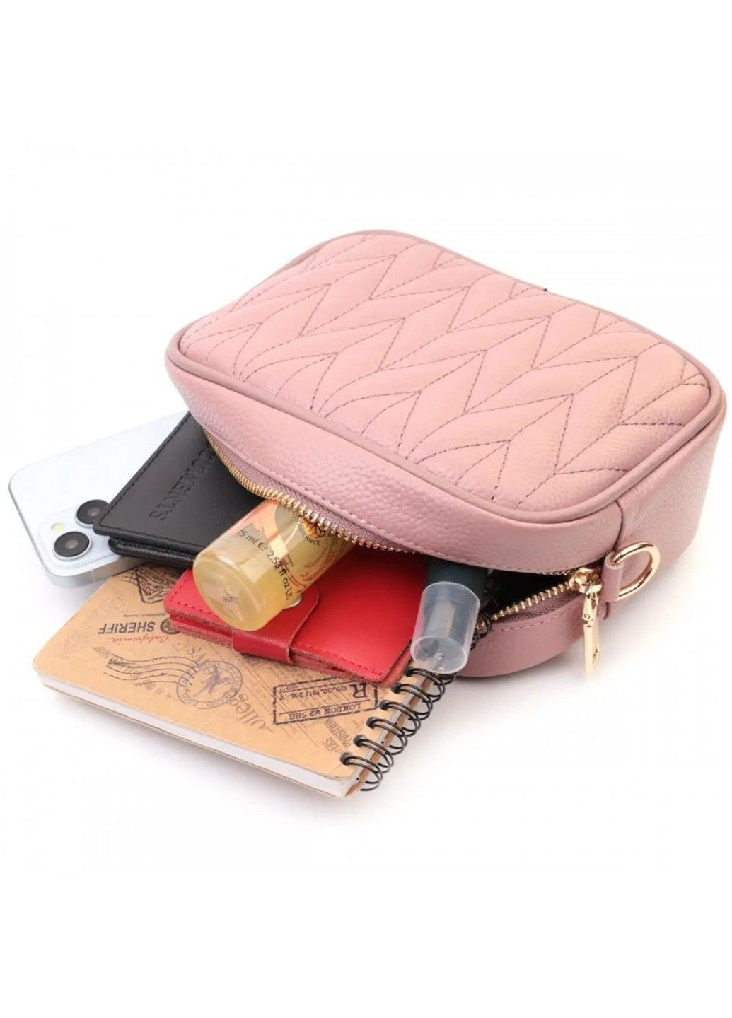 Молодежная женская кожаная сумка через плечо 22614 Vintage (298793370)