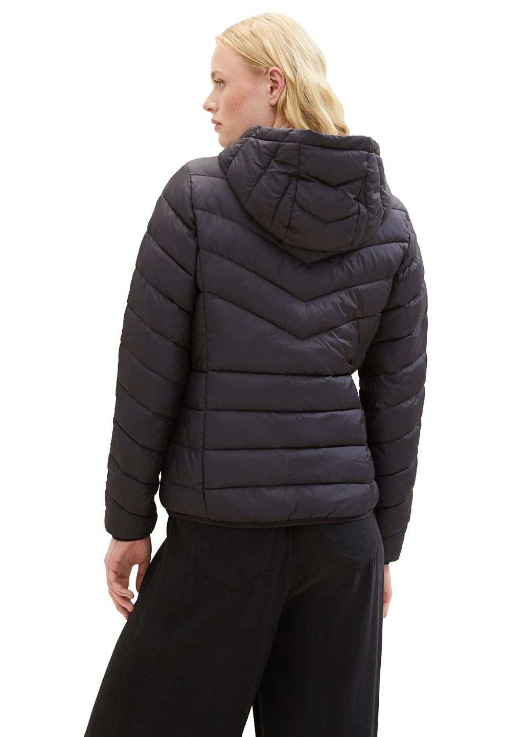 Чорна демісезонна жіноча куртка Tom Tailor